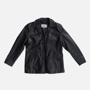 Wilsons Leather Mid Length Brown Jacket Size M